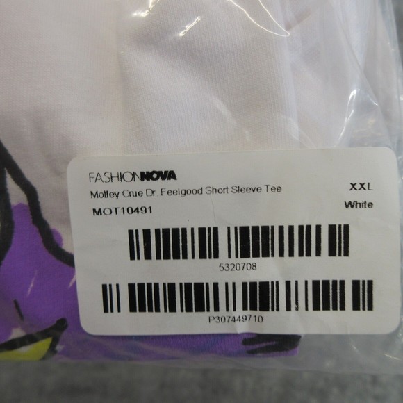 Motley Crue Mens T-Shirt Size XXL Dr. Feelgood Short Sleeve Tee Licensed Cotton - Picture 9 of 13